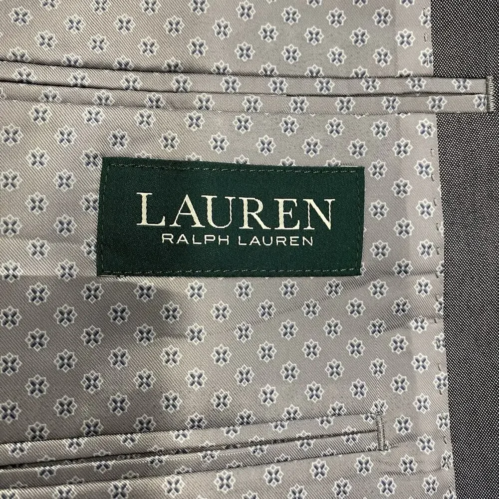 Lauren Ralph Lauren Mens 42S Gray Blazer Sport Coat Classic Fit Business Wedding
